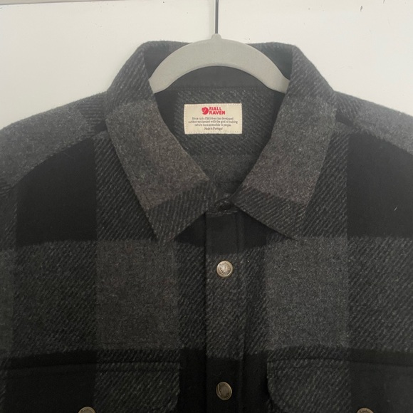 NWOT Fjallraven Canada Buffalo Check Snap front shirt - Picture 6 of 7